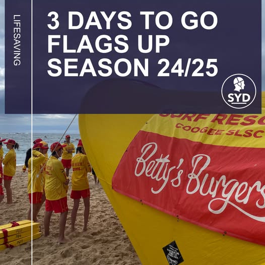 3 Days until Flags Up Season 2024/25 - SLS Sydney