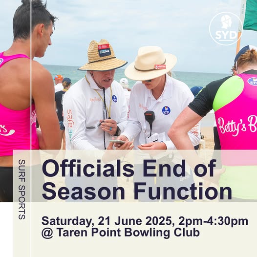 Officials End of Season Function Reminder