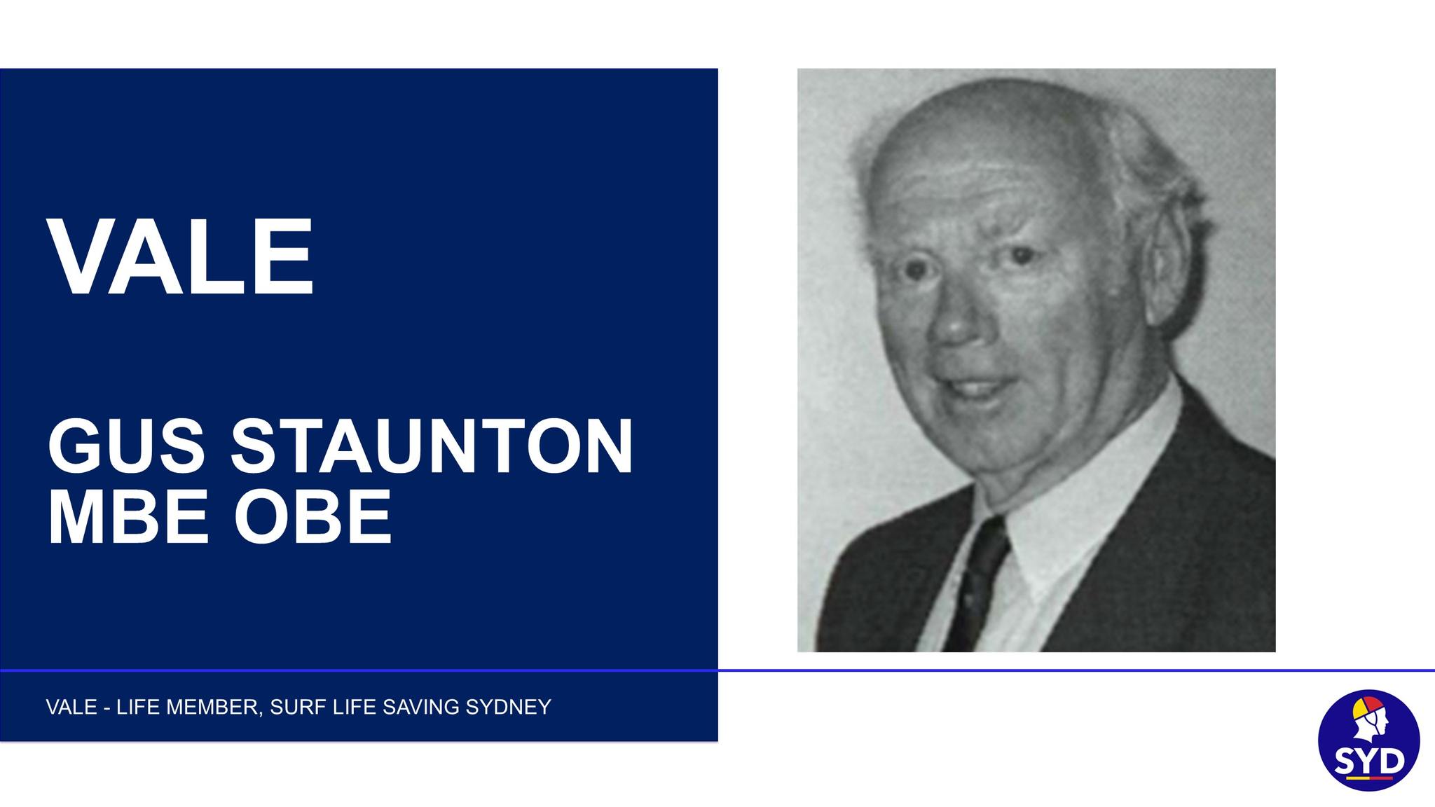 Vale, Gus Staunton MBE OBE