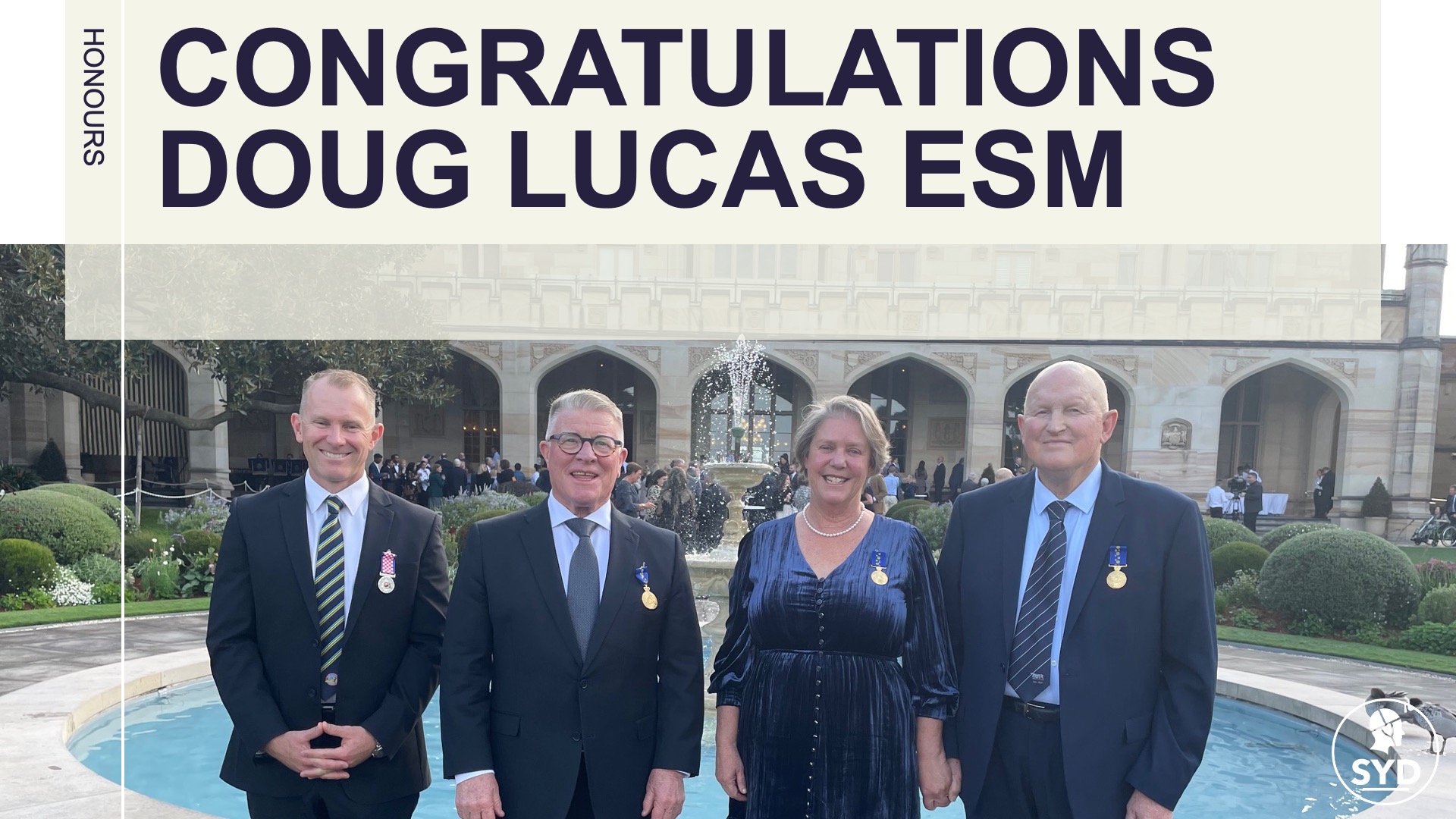 Congratulations, Doug Lucas ESM