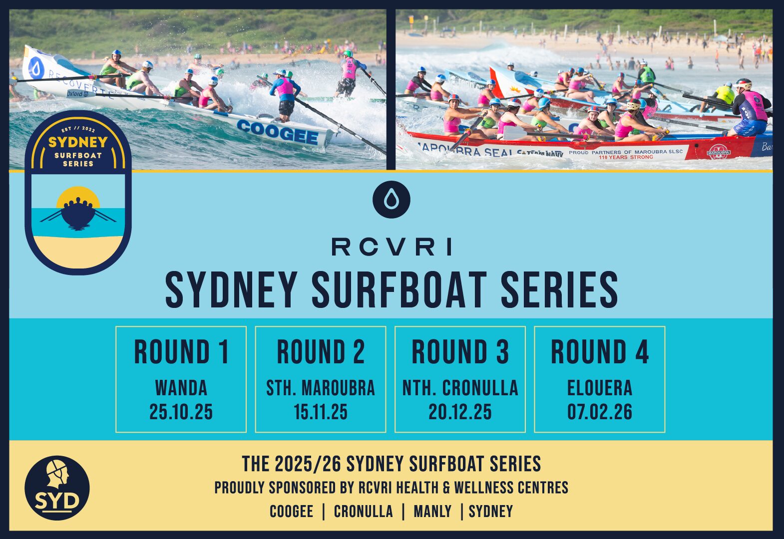 Surf Life Saving Sydney x RCVRI: Official Partnership Launch at South Maroubra Surf Boat Carnival