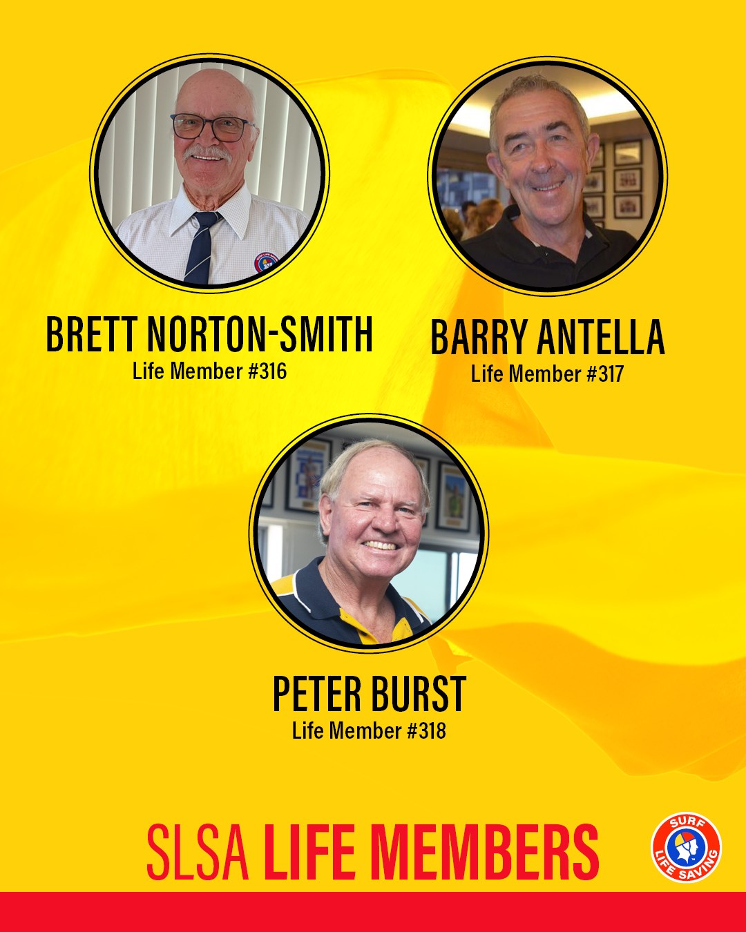 Congratulations SLSA Life Member recipient Peter Burst